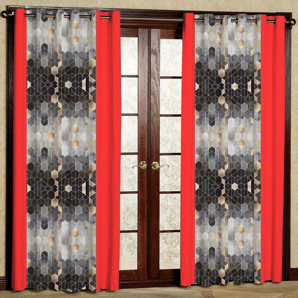 پرده مدل مخمل پانچی کد 7657 سایز 280x140 سانتی متر