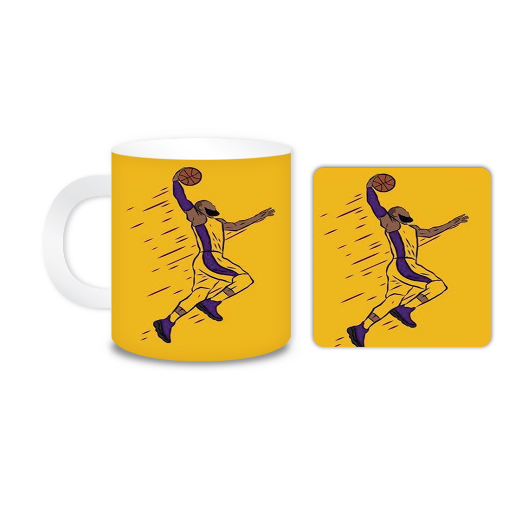 ماگ مدل بسکتبال کد 791 به همراه زیر لیوانی