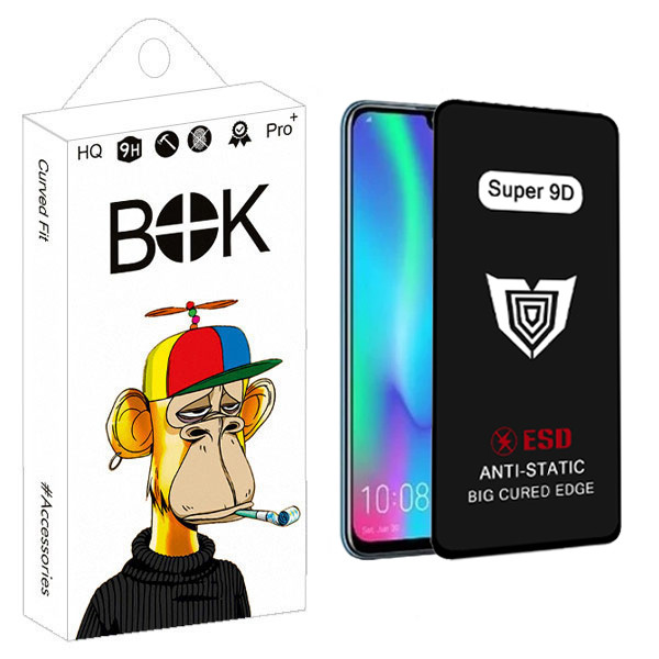 محافظ صفحه نمایش بوک مدل Super 9D Touch مناسب برای گوشی موبایل هوآوی honor 10 lite | کالا برتری