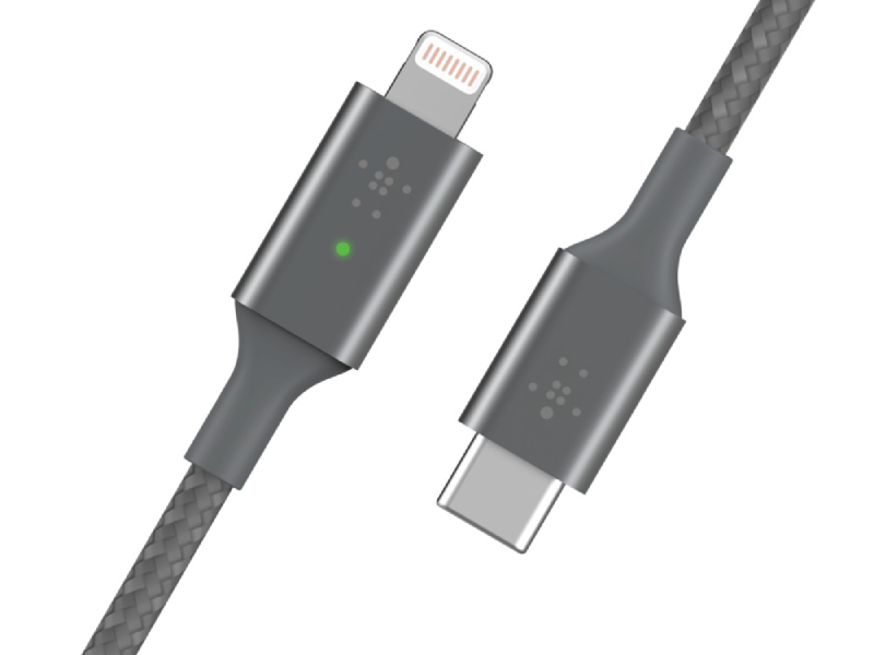 کابل Type-C به Lightning بلکین مدل CAA006bt03MBK به طول 3 متر