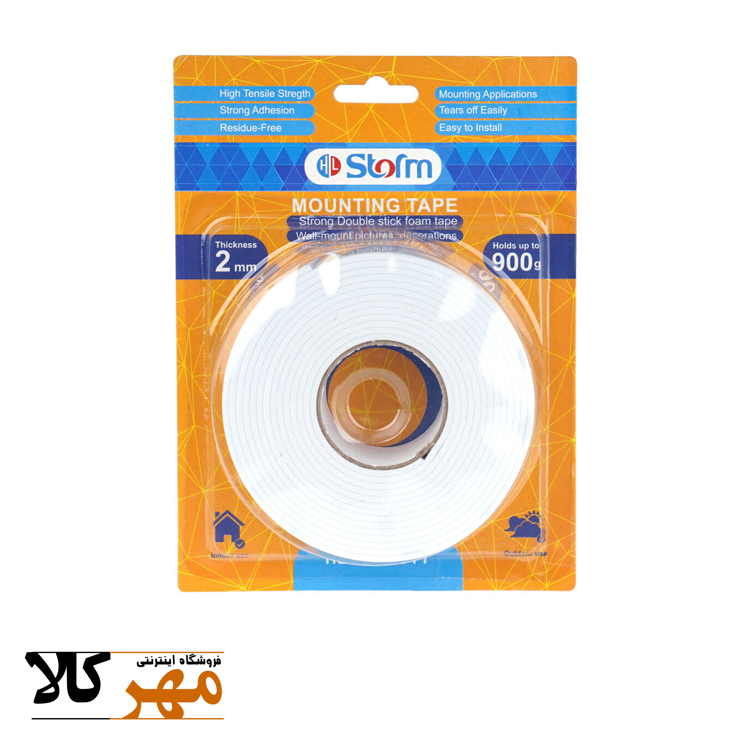 چسب دوطرفه فومی900 گرمی hl-238 استورم