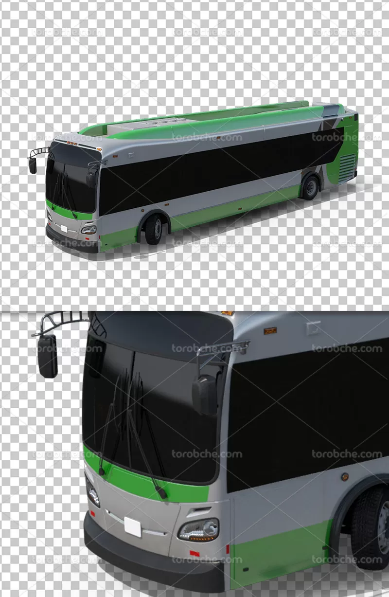 عکس اتوبوس دوربری شده | گرافیک با طعم تربچه