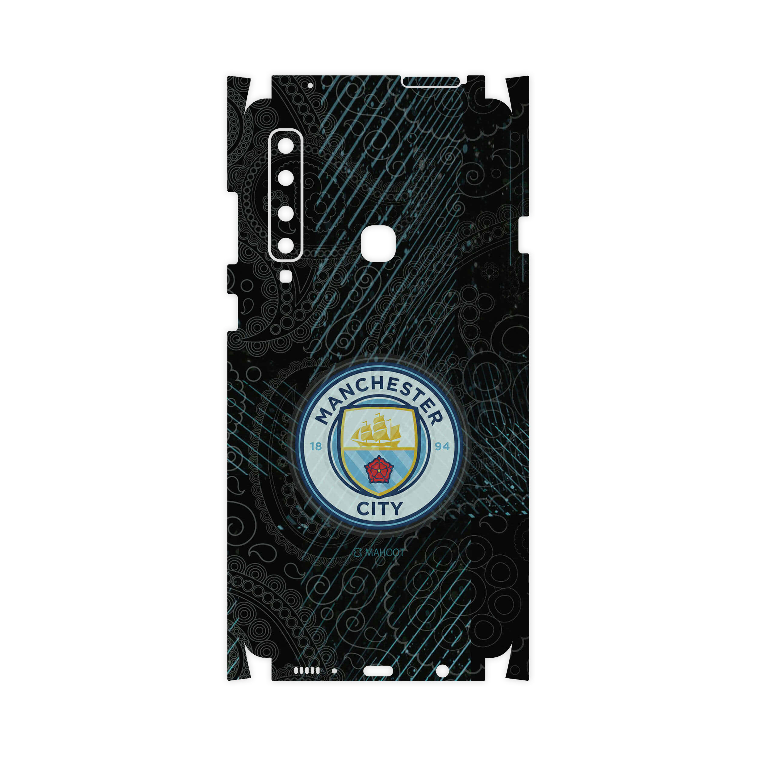 برچسب پوششی ماهوت مدل Manchester-City-FullSkin مناسب برای گوشی موبایل سامسونگ Galaxy A9 2018