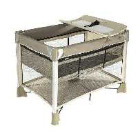 تخت پارک کودک کاپلا با جای تعویض قابل استفاده از 0 تا 3 سال رنگ کرم Capella Baby Travel Cot
