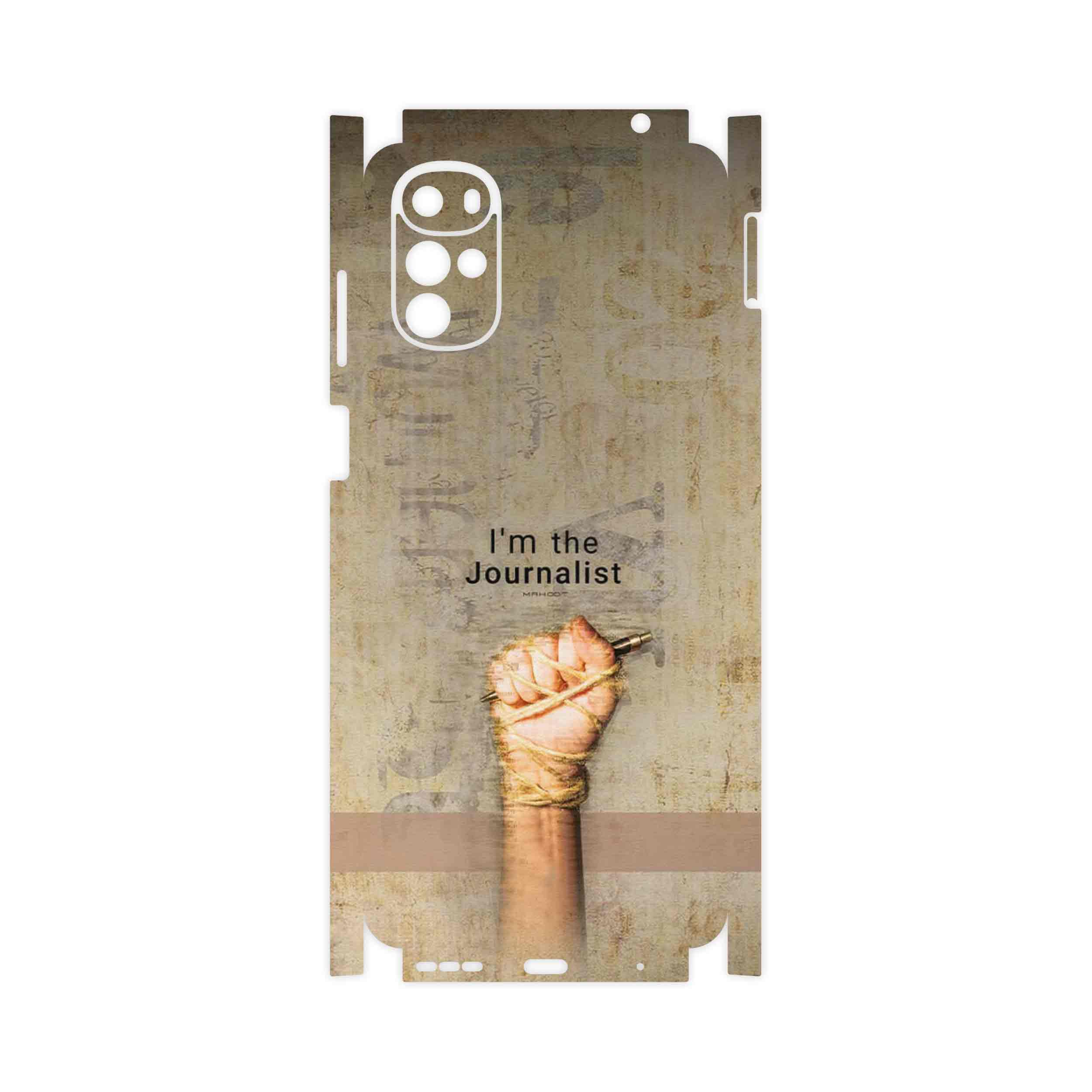 برچسب پوششی ماهوت مدل Journalist-FullSkin مناسب برای گوشی موبایل موتورولا Moto G22