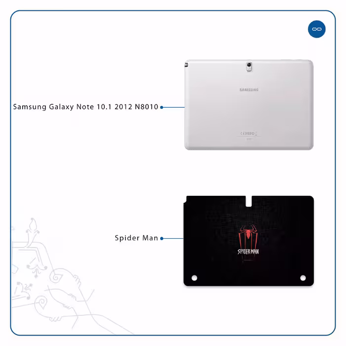 برچسب پوششی ماهوت مدل Spider-Man مناسب برای تبلت سامسونگ Galaxy Note 10.1 2012 N8010