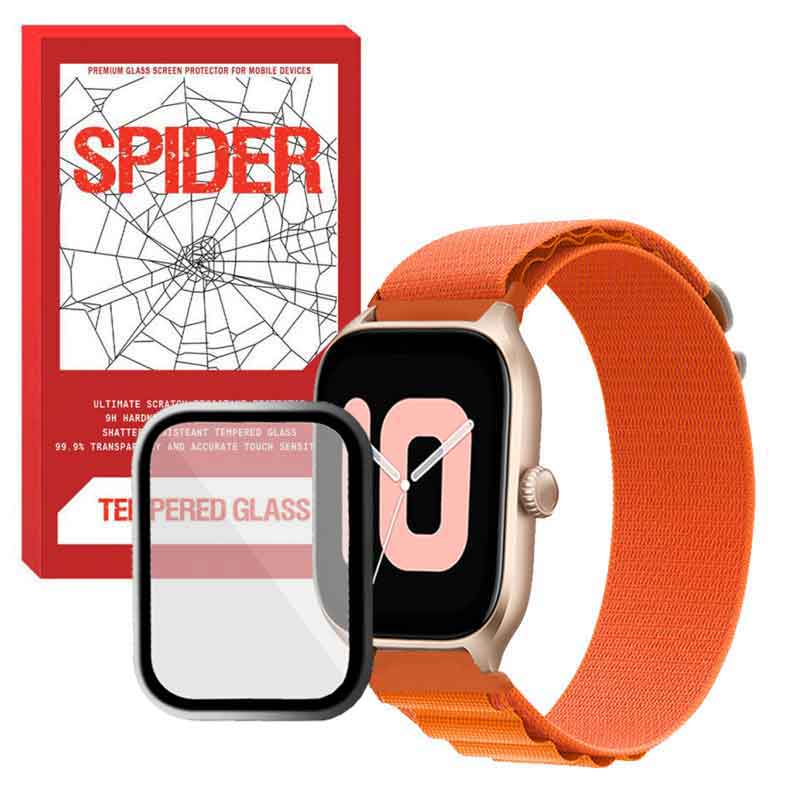 بند اسپایدر مدل LOOP ALPINE مناسب برای ساعت هوشمند آمیزفیت GTS 4 mini  به همراه محافظ صفحه نمایش