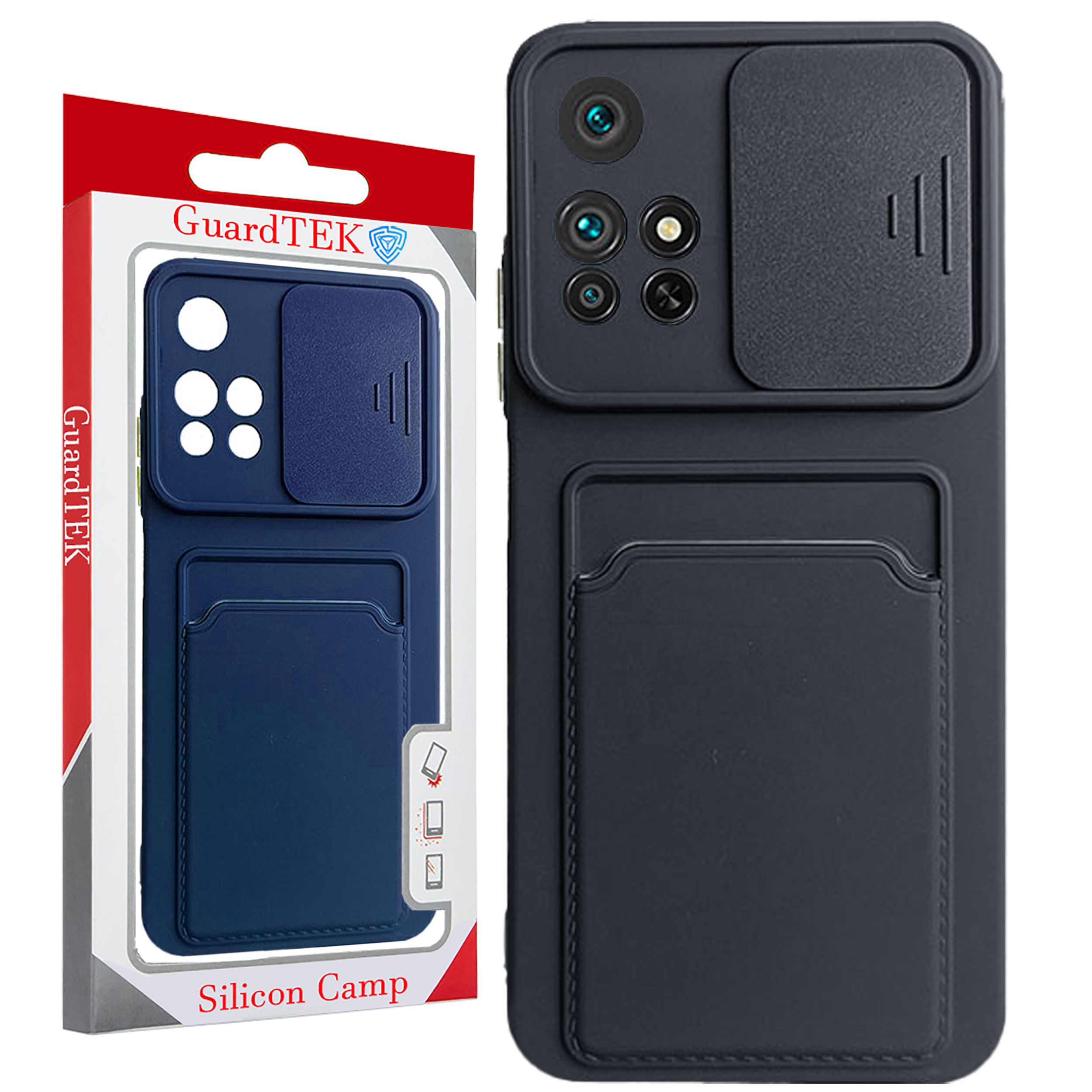 کاور گاردتک مدل sili-card مناسب برای گوشی موبایل شیائومی Note 11 5G / Poco M4 Pro 5G