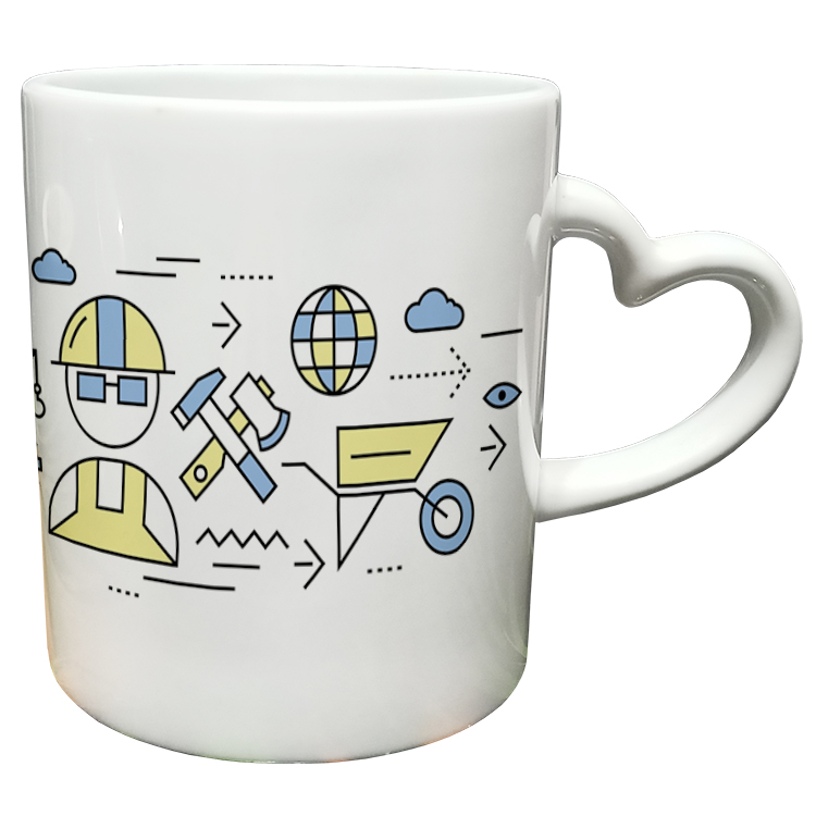 ماگ مدل دسته قلبی طرح مهندس کد 35