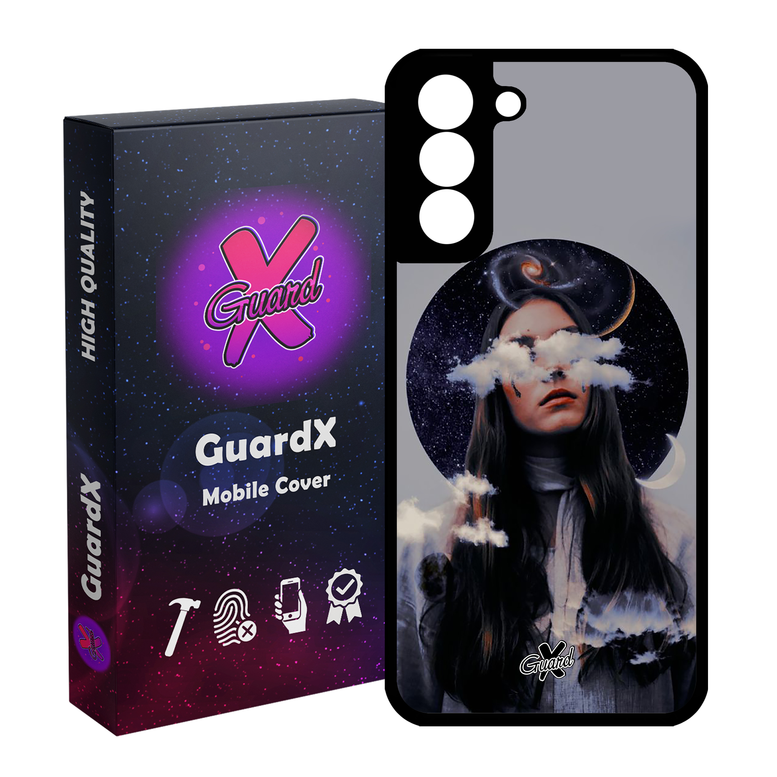 کاور گارد ایکس طرح Girl مدل Glass10011 مناسب برای گوشی موبایل سامسونگ Galaxy S21