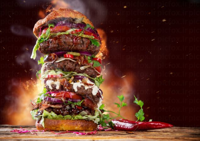 خرید و دانلود عکس Burger کد 9089 | پیک فاکس | Pic Fox