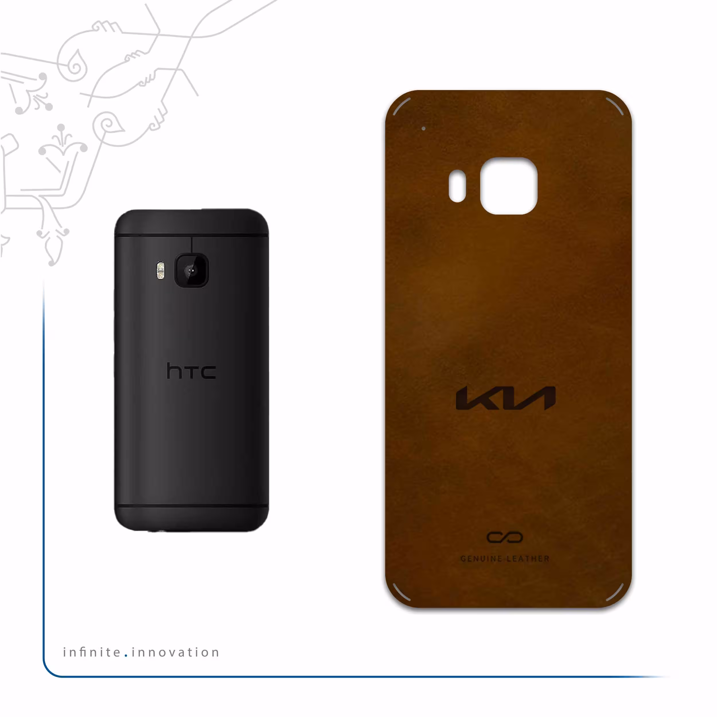 برچسب پوششی ماهوت مدل BFL-KIA مناسب برای گوشی موبایل اچ تی سی One M9