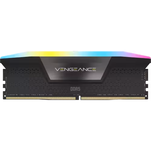 رم دسکتاپ Corsair Vengeance RGB DDR5 32GB Dual 7200MHz CL34 Black Dual Channel (آکبند با گارانتی)