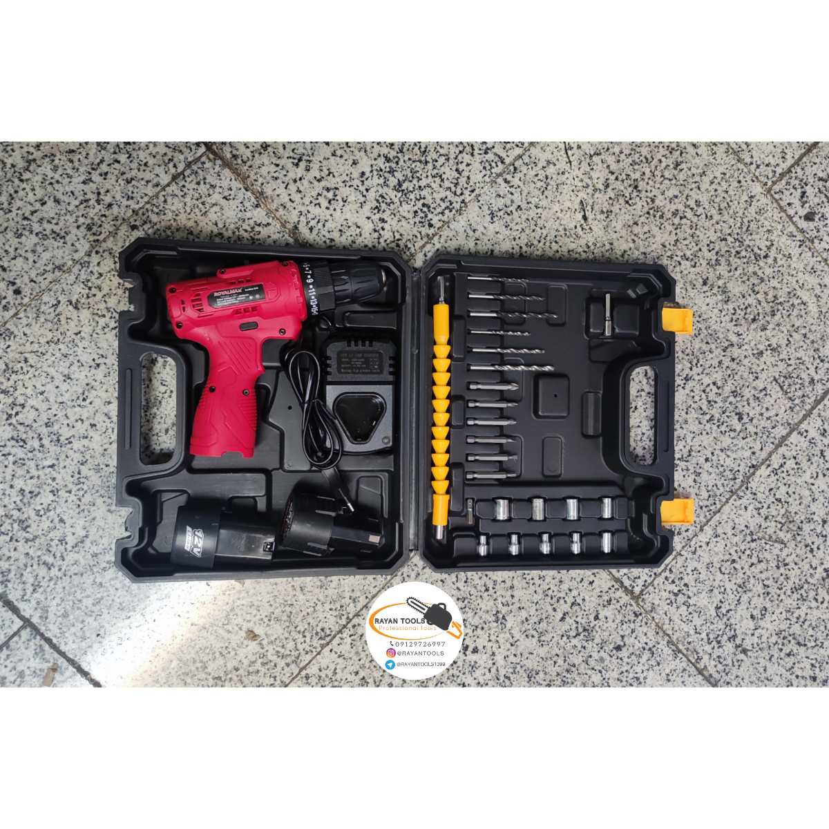 دریل شارژی رویال مکس مدل 12 ولت