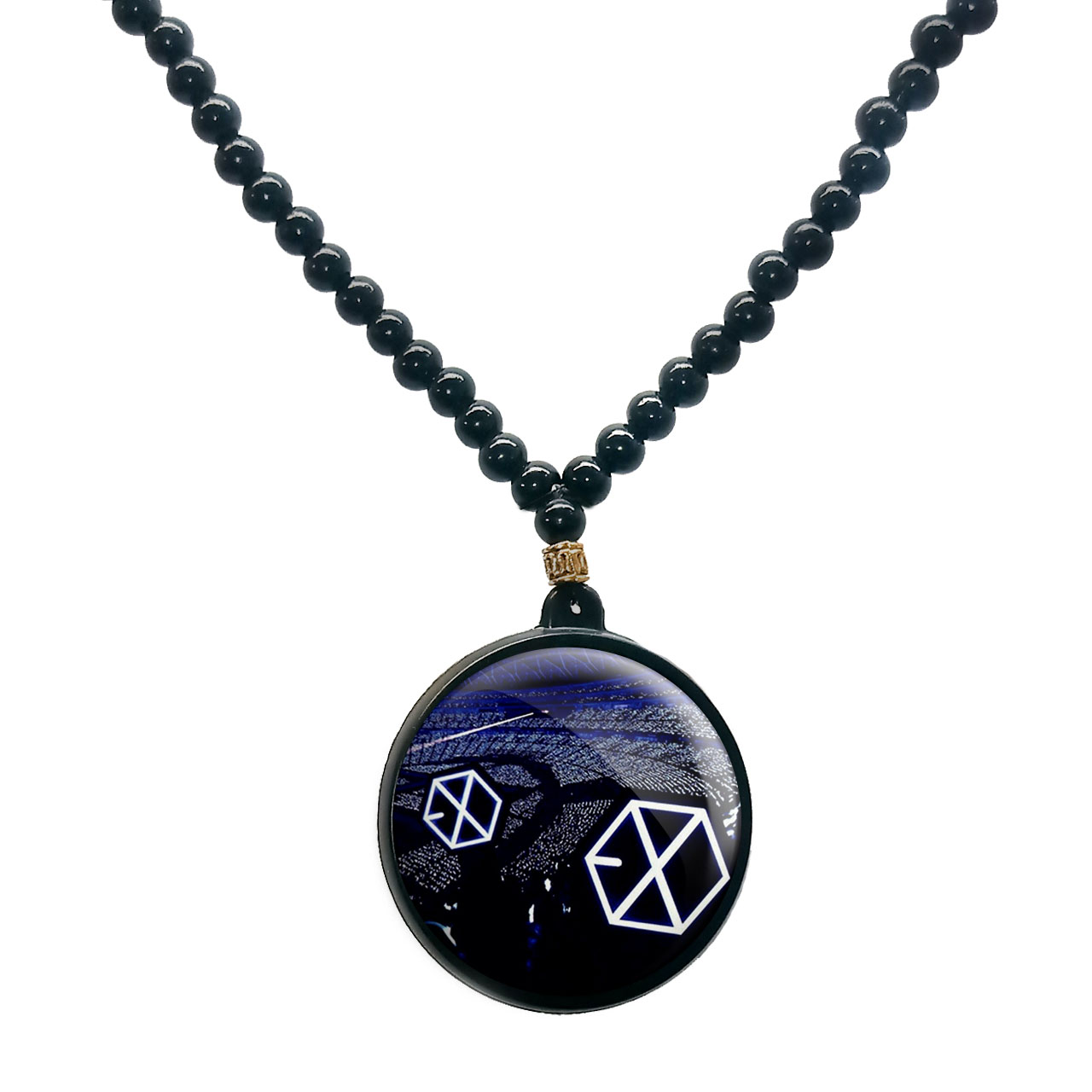 گردنبند پرمانه طرح exo کد pmd.14035 مدل دو طرفه