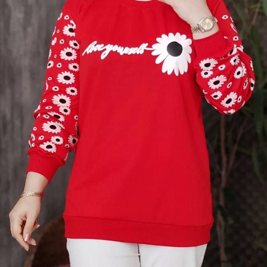 بلوز  گل بابونه جدید جنس پنبه اسپان اعلا(ارسال رایگان)