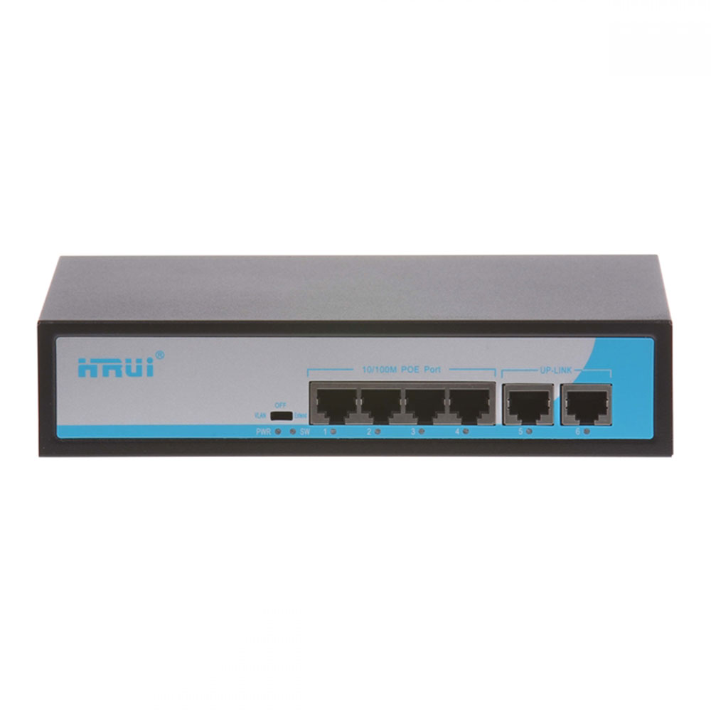 سوییچ 4 پورت اچ آر یو آی مدل HR901-AF-42N-55 - فروشگاه اینترنتی طیف سنتر