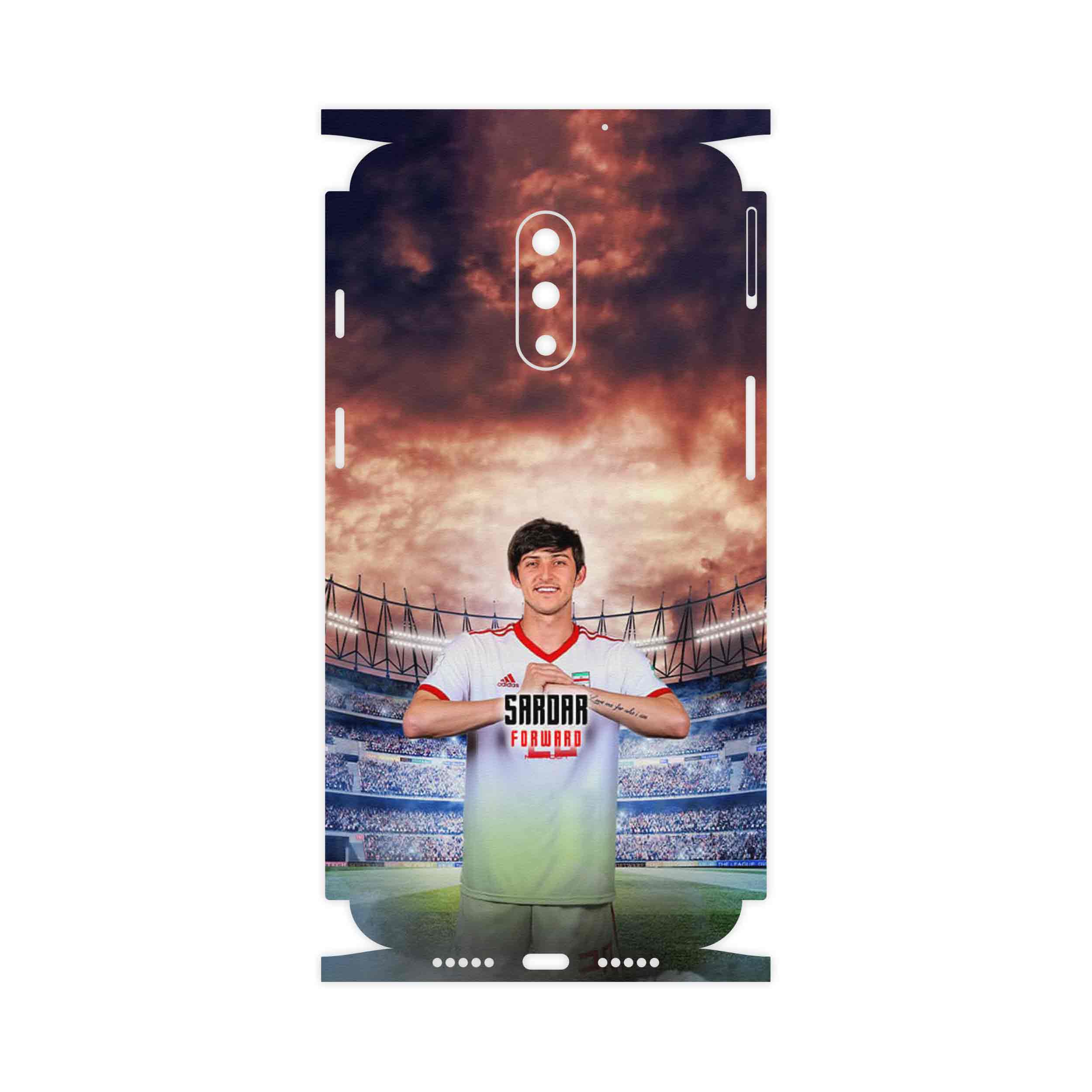 برچسب پوششی ماهوت مدل Sardar Azmoun-FullSkin مناسب برای گوشی موبایل وان پلاس 7