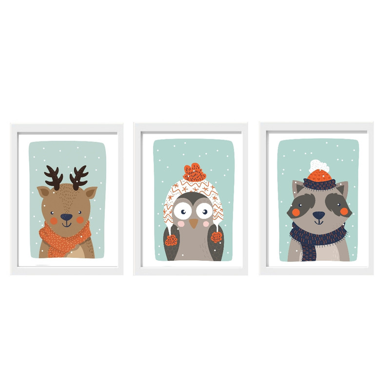 تابلو مدل kid2 مجموعه 3 عددی | دنیای قاب