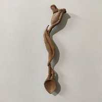قاشق چوبی دست ساز طرح گل لاله