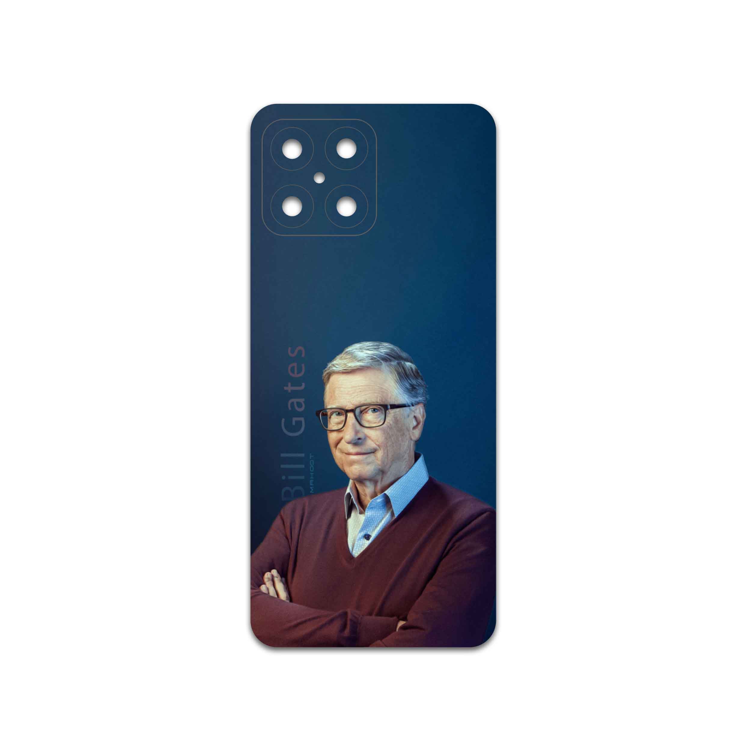 برچسب پوششی ماهوت مدل Bill-Gates مناسب برای گوشی موبایل آنر X8