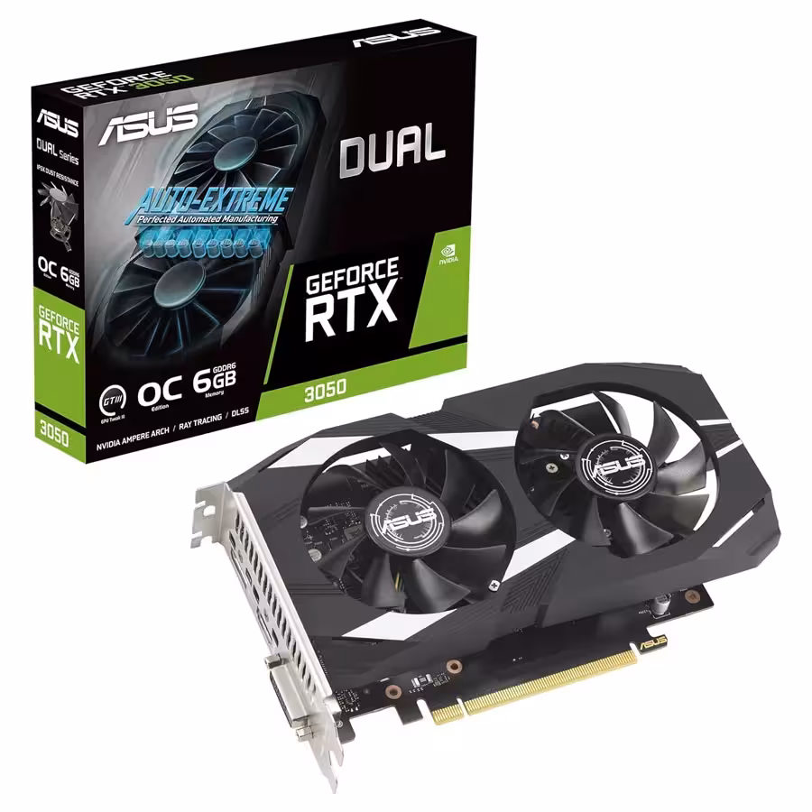کارت گرافیک ایسوس مدل Dual GeForce RTX 3050 OC Edition 6GB GDDR6