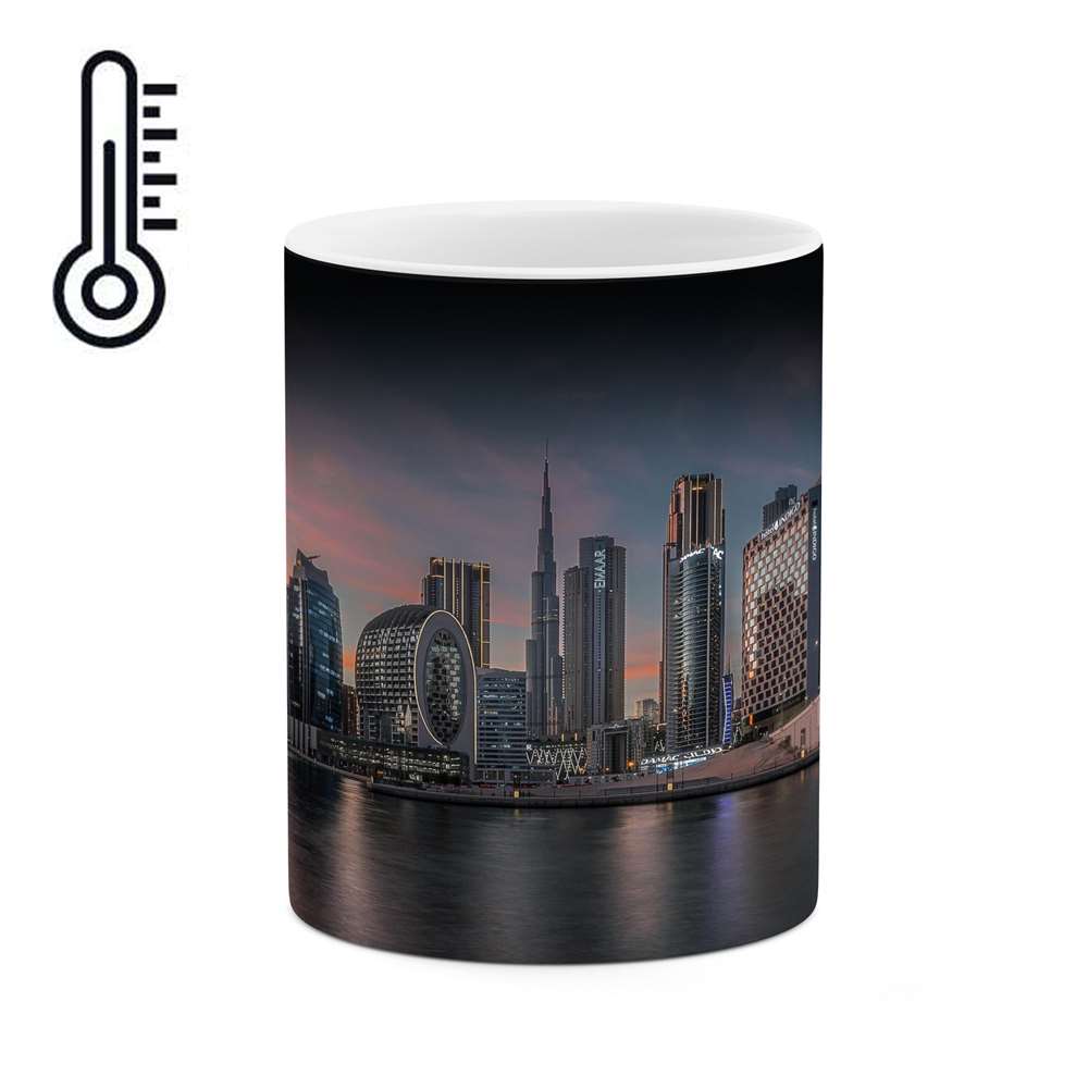 ماگ حرارتی کاکتی طرح شهر مدل mgh17189