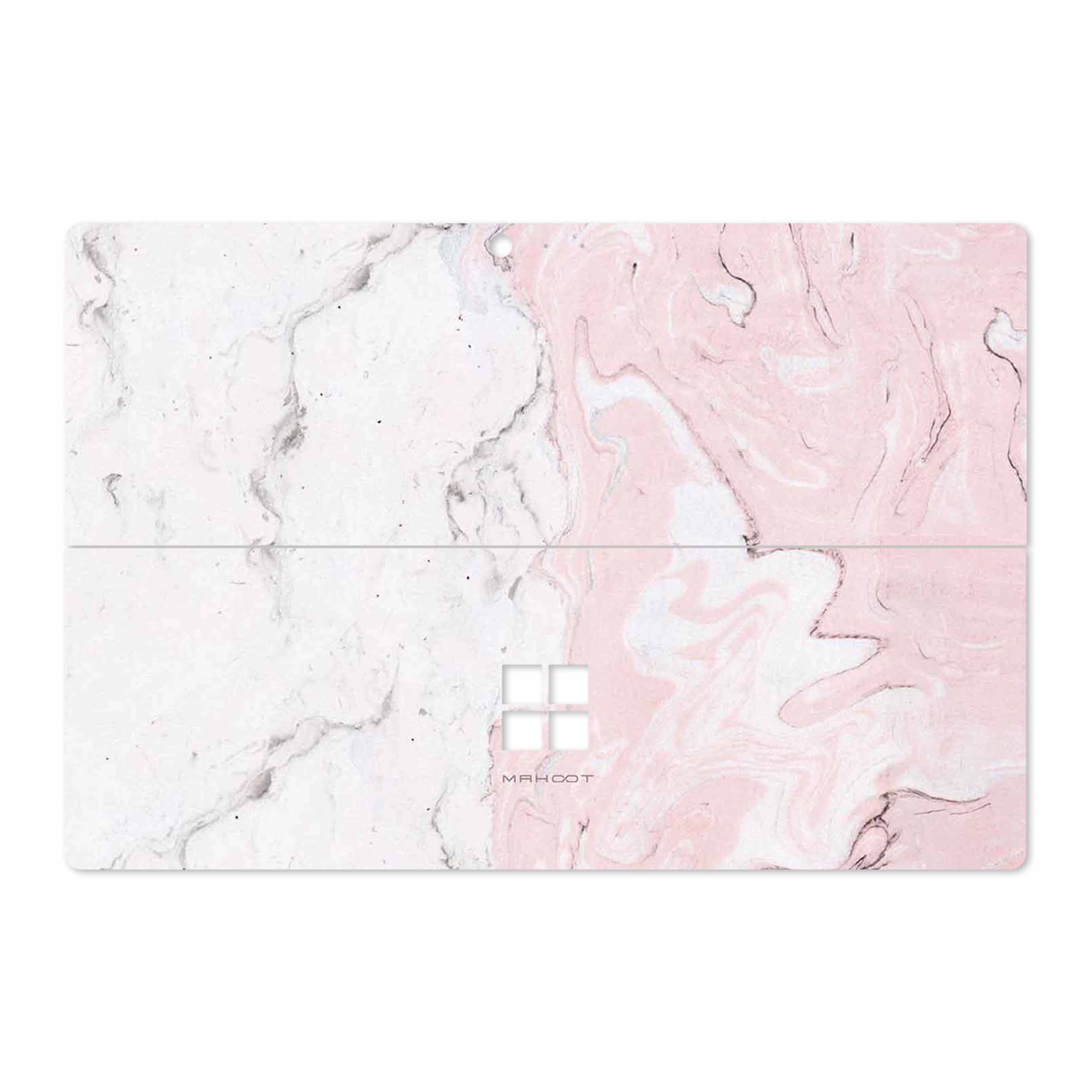 برچسب پوششی ماهوت مدل Blanco-Pink-Marble مناسب برای تبلت مایکروسافت Surface Pro 4 2015