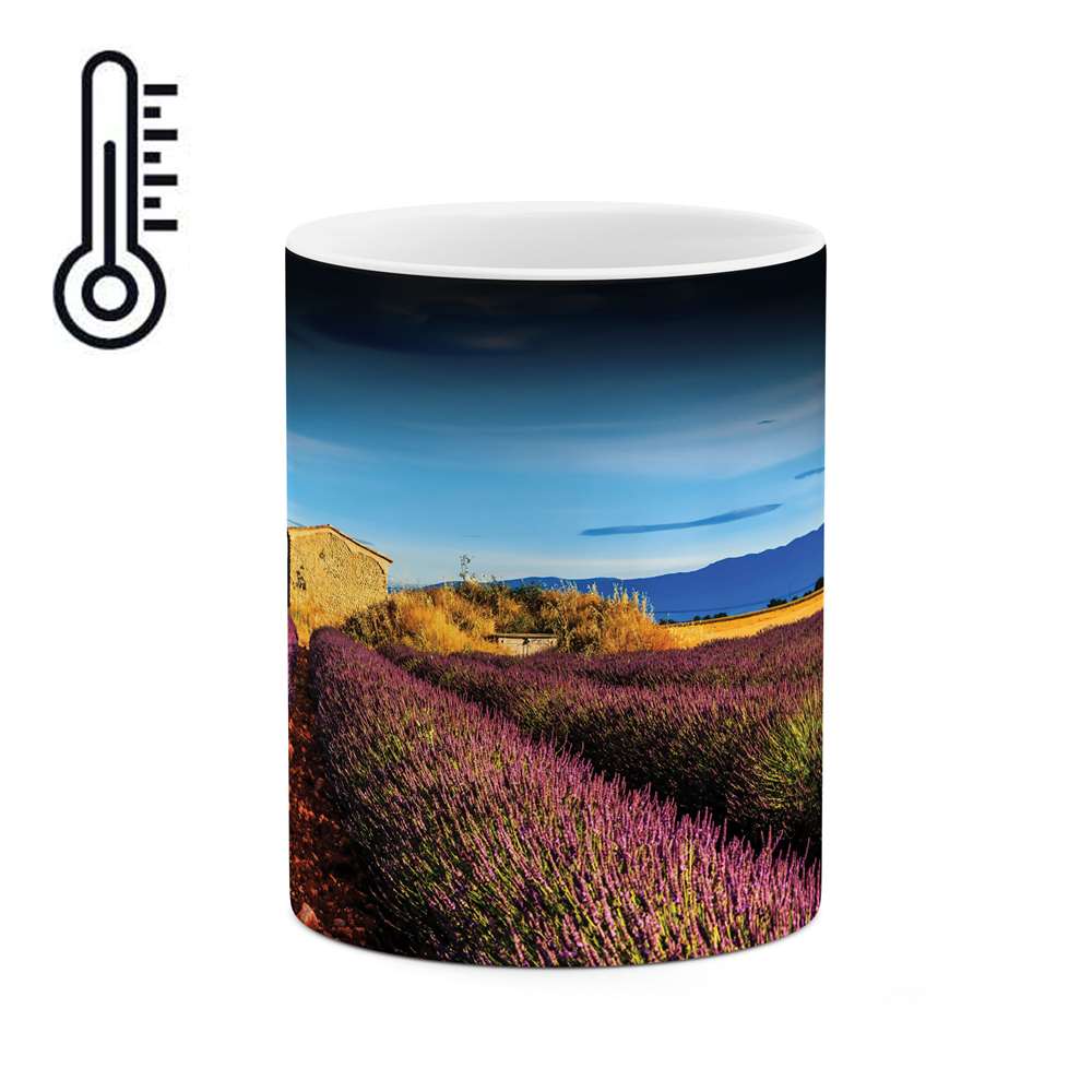 ماگ حرارتی طرح مزرعه گل مدل mgh04597