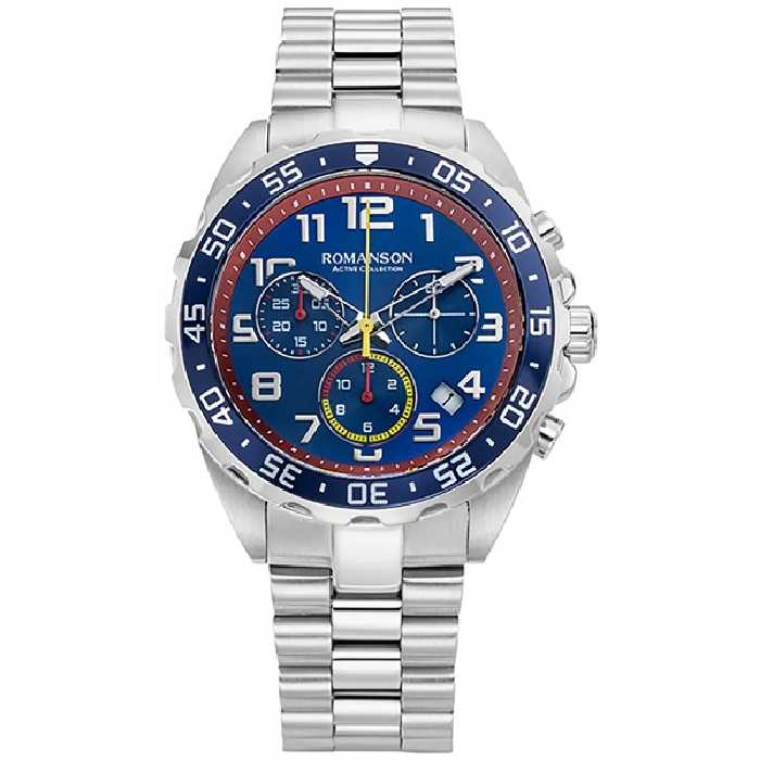 ساعت مچی رومانسون مردانه مدل AM0001HMWWA42W-BL