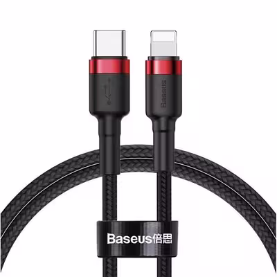 کابل تبدیل USB-C به لایتنینگ باسئوس مدل CATLKLF-91 طول 1 متر