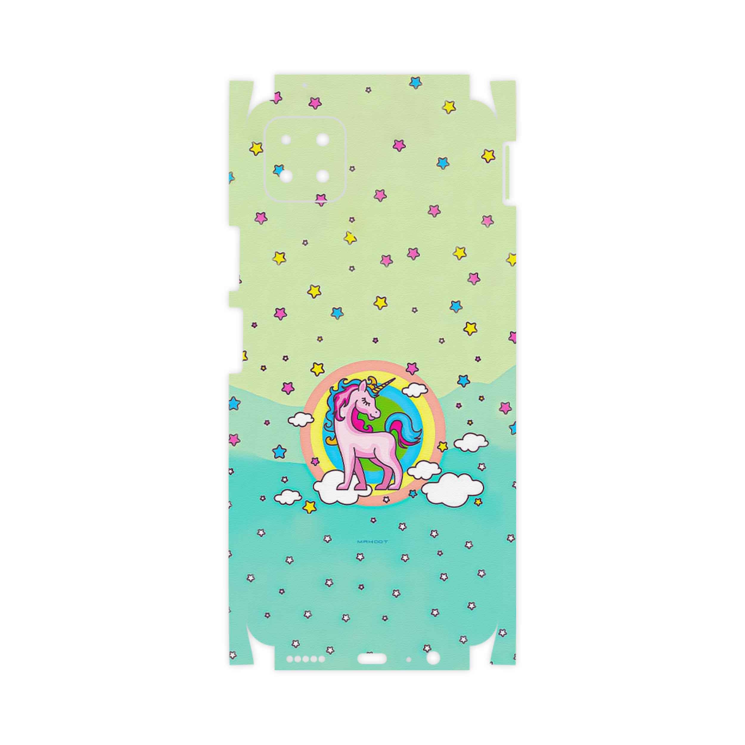 برچسب پوششی ماهوت مدل Rainbow unicorn adventure-FullSkin مناسب برای گوشی موبایل هوآوی Nova Y60