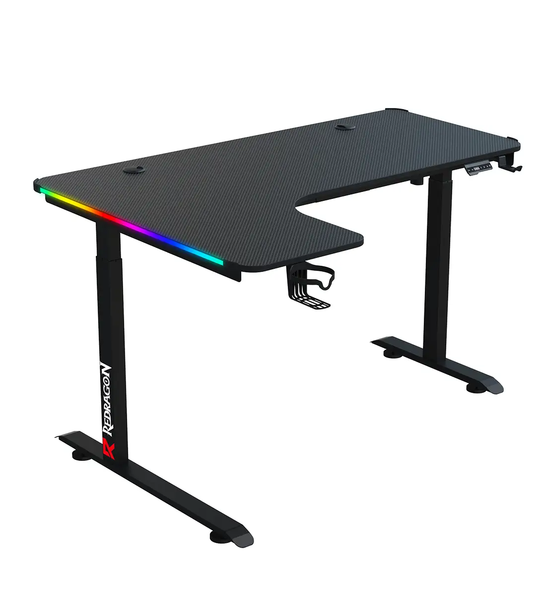 میز گیمینگ ردراگون GD-3400-M | تنظیم ارتفاع، نورپردازی RGB، طراحی حرفهای