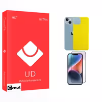 محافظ صفحه نمایش شیشه ای کوکونات مدل UD مناسب برای گوشی موبایل اپل iPhone 14 Plus  به همراه محافظ پشت گوشی | کالا برتری