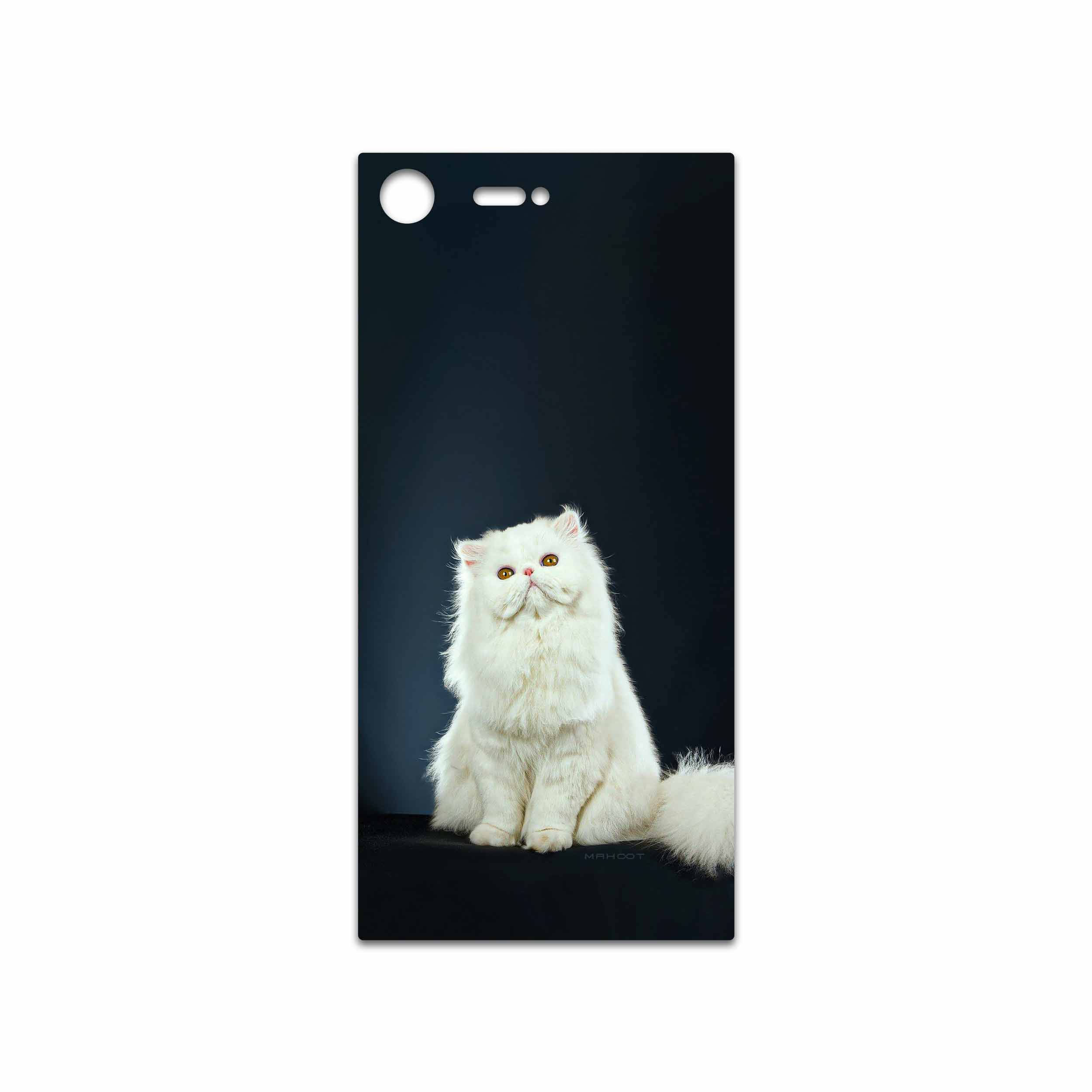 برچسب پوششی ماهوت مدل Persian cat مناسب برای گوشی موبایل سونی Xperia XZ Premium