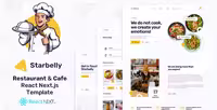 دانلود قالب رستوران Starbelly React NextJS