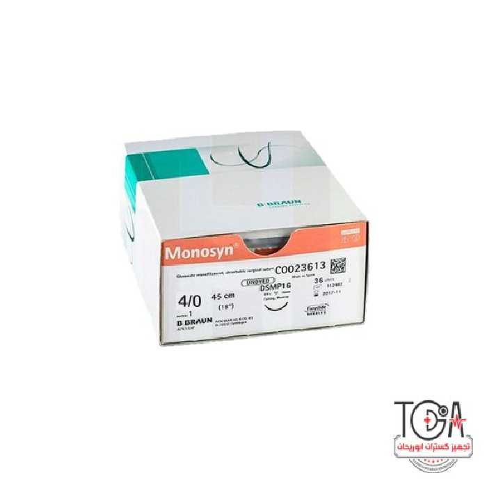 نخ بخیه مونوکریل 4/0 کات بی بران