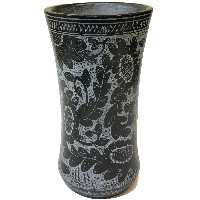 گلدان سنگی طرح طاووس