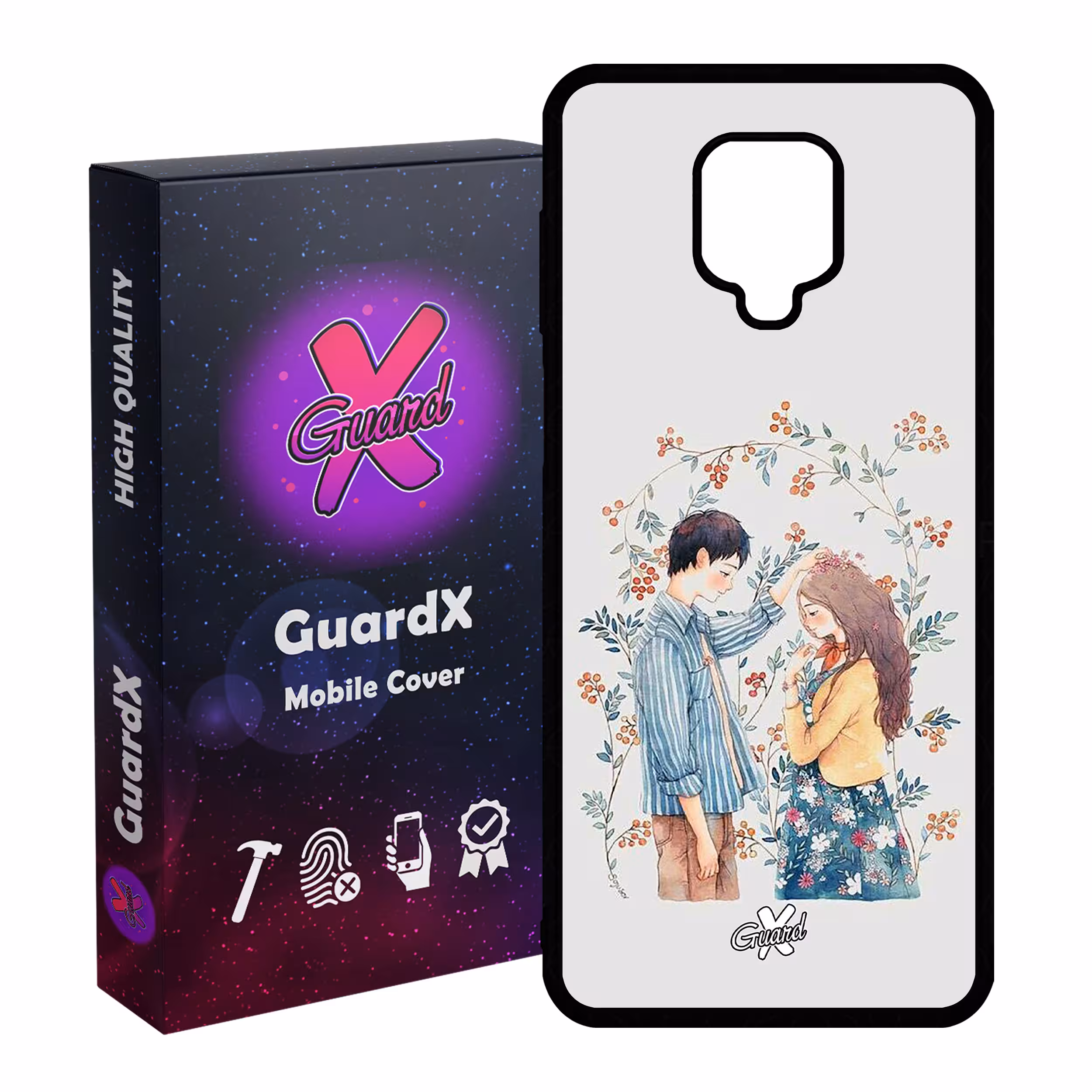 کاور گارد ایکس طرح Love مدل Glass10316 مناسب برای گوشی موبایل شیائومی Redmi Note 9S / Note 9 Pro / Note 9 Pro Max