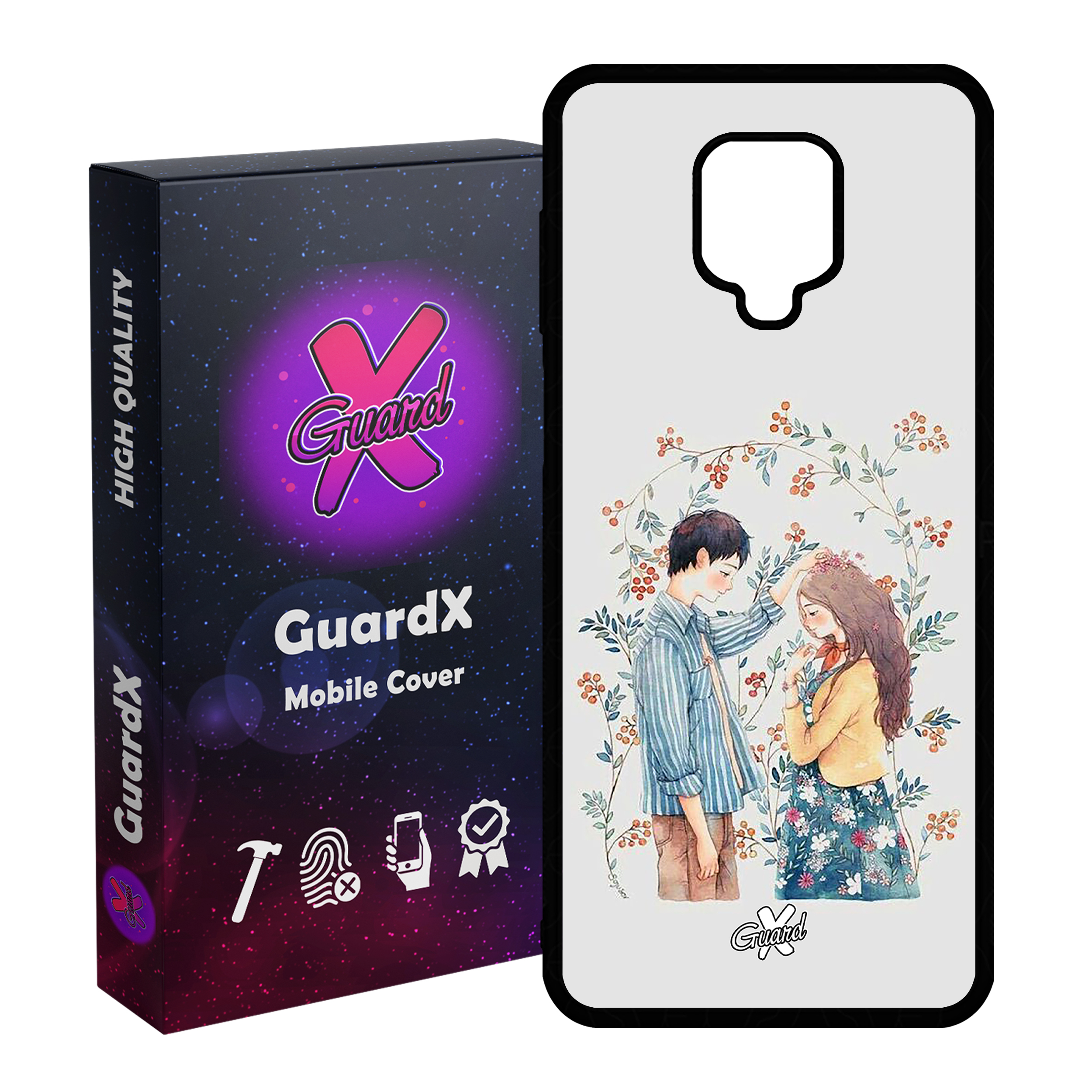 کاور گارد ایکس طرح Love مدل Glass10316 مناسب برای گوشی موبایل شیائومی Redmi Note 9S / Note 9 Pro / Note 9 Pro Max