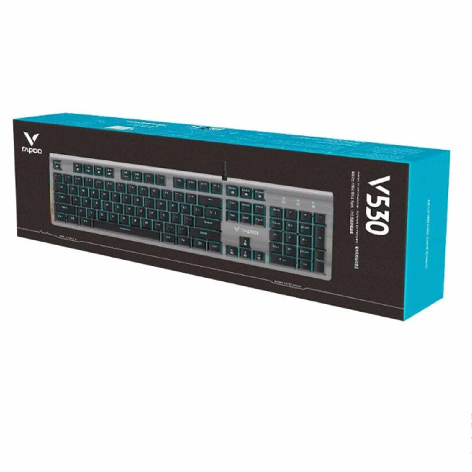 خرید کیبورد مخصوص بازی رپو Keyboard Rapoo v530 با بهترین قیمت