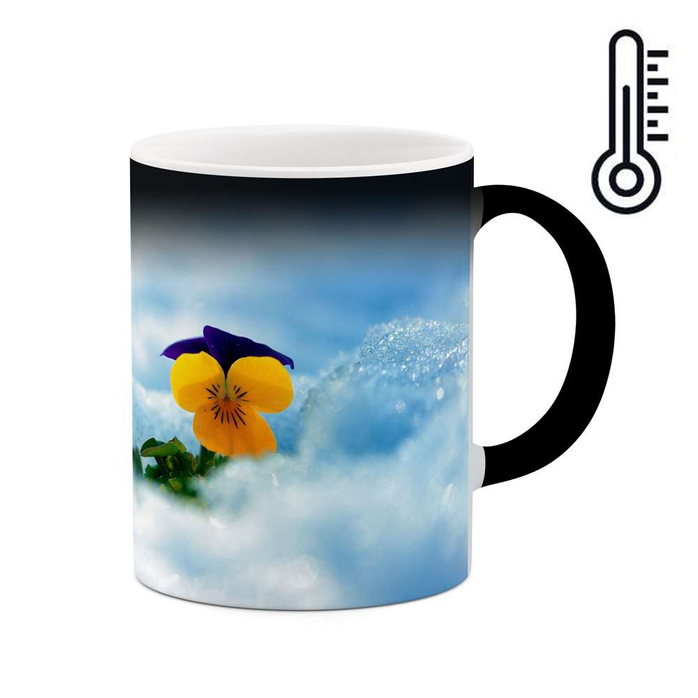 ماگ حرارتی طرح گل  مدل mgph11240