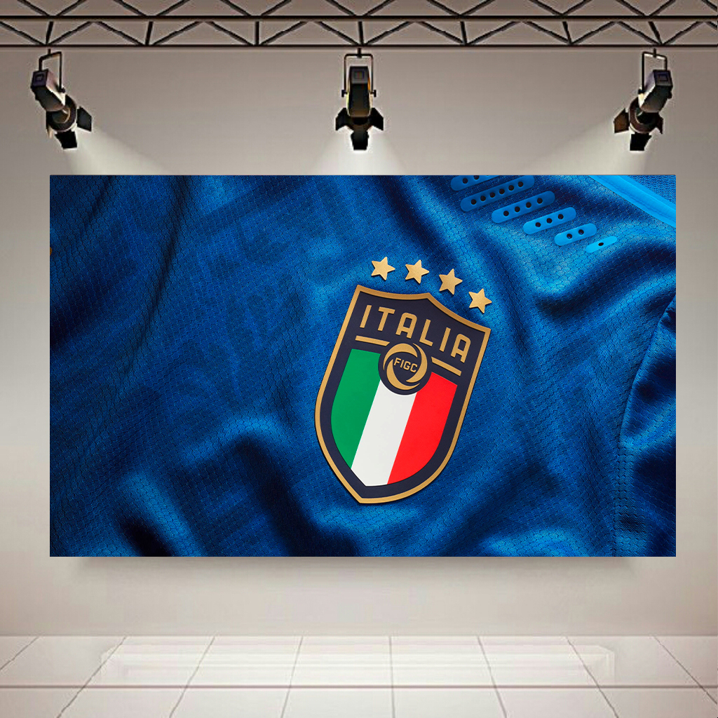 تابلو بوم طرح فوتبال مدل پیراهن تیم ملی ایتالیا کد AR2644