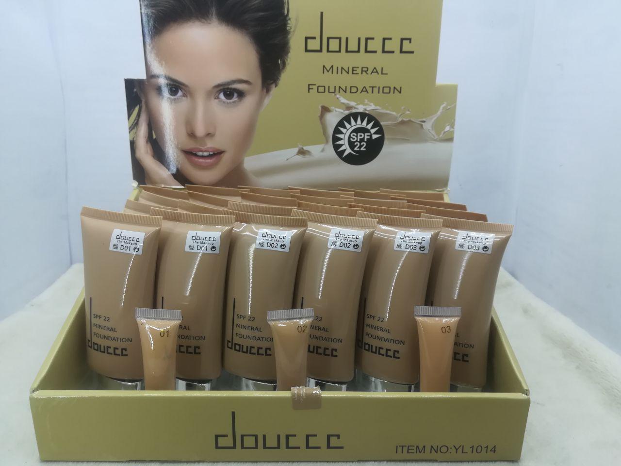 کرم پودر تیوپی برند دوسه(doucce) قهوه ای (24 عددی)