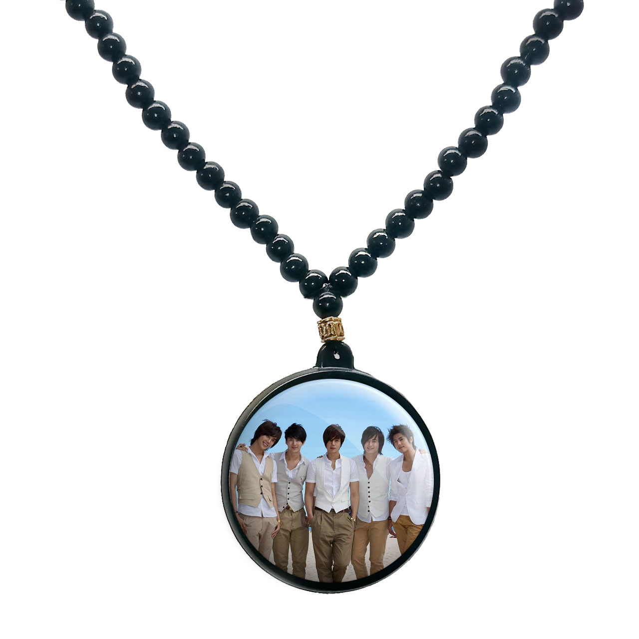 گردنبند پرمانه طرح ss501 کد pmd.19253 مدل دو طرفه