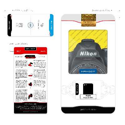 برچسب پوششی ماهوت مدل Nikon-Logo مناسب برای گوشی موبایل اپل iPhone SE 2022