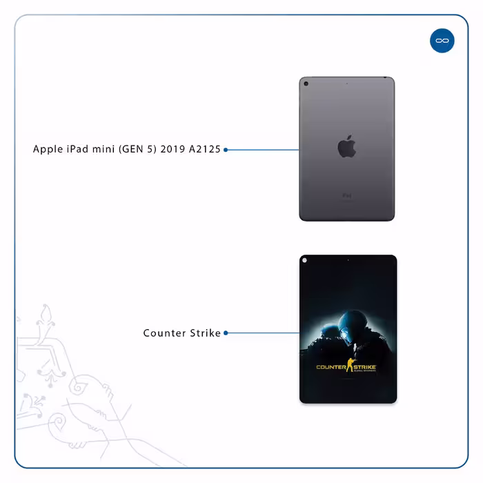 برچسب پوششی ماهوت مدل Counter-Strike مناسب برای تبلت اپل iPad mini (GEN 5) 2019 A2125