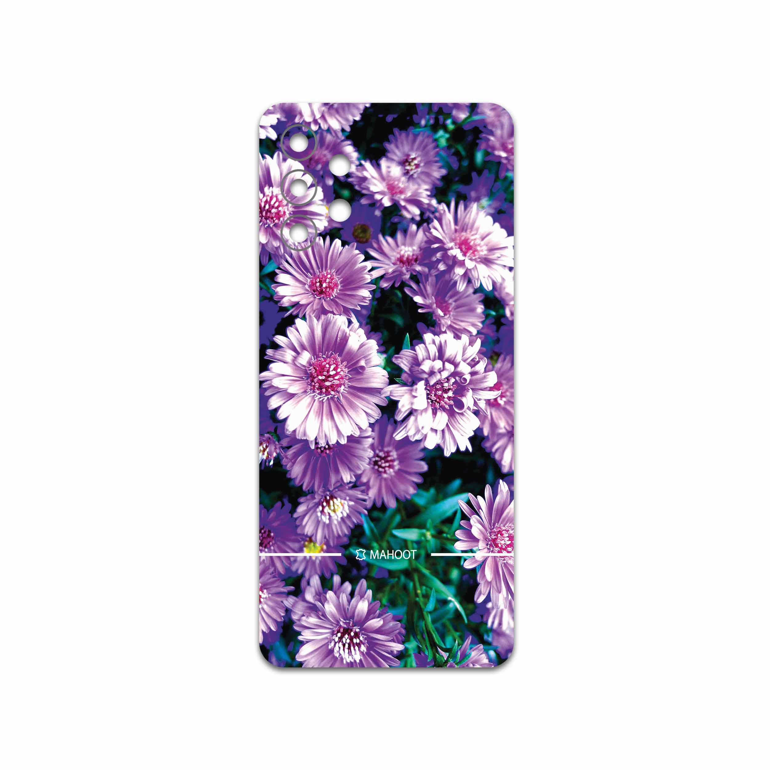 برچسب پوششی ماهوت مدل Purple-Flower مناسب برای گوشی موبایل سامسونگ Galaxy A32 5G