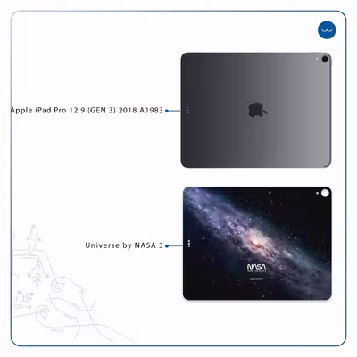 برچسب پوششی ماهوت مدل Universe-by-NASA-3 مناسب برای تبلت اپل iPad Pro 12.9 (GEN 3) 2018 A1983