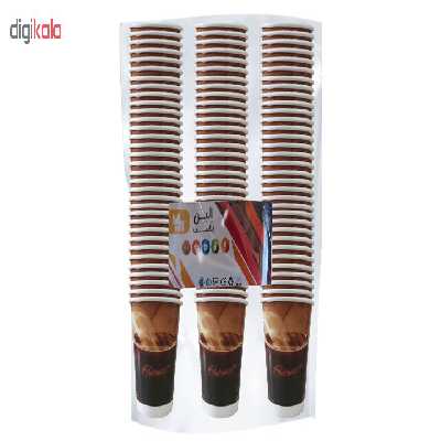 لیوان یکبار مصرف کاغذی الین پلاست مدل KGH4-100 بسته 100 عددی